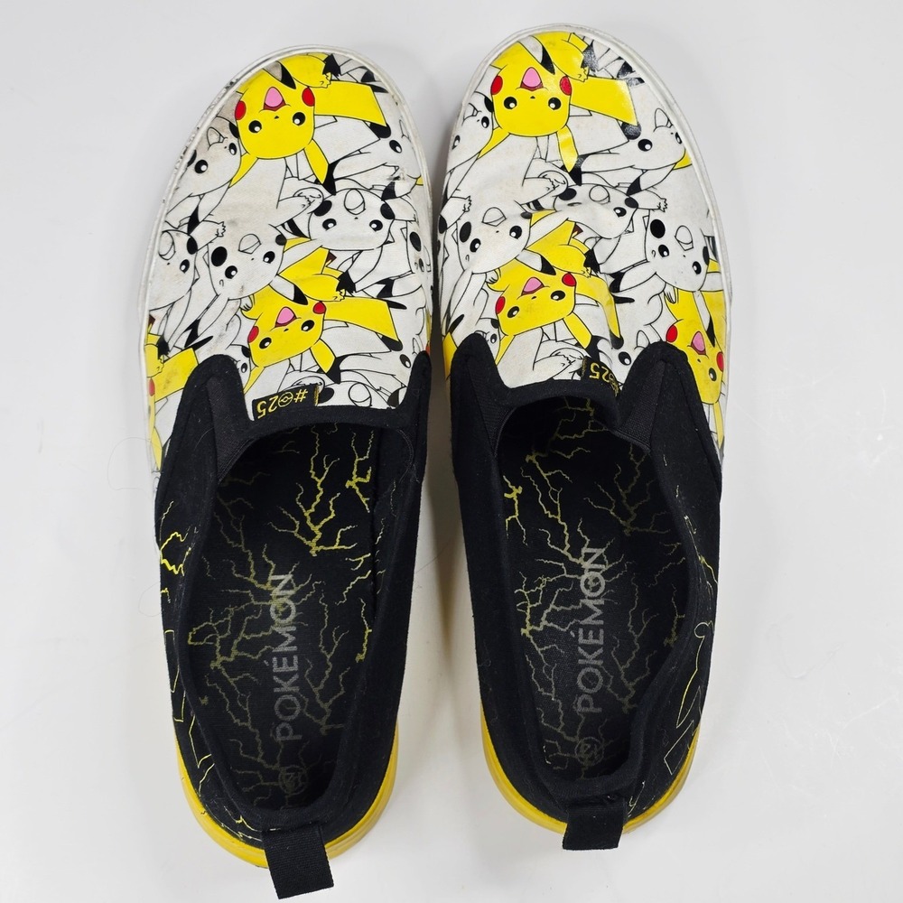 Size 12 - Pokémon GroundUP Slip On Shoes Official 25th Anniversary Pikachu - Picture 5 of 11